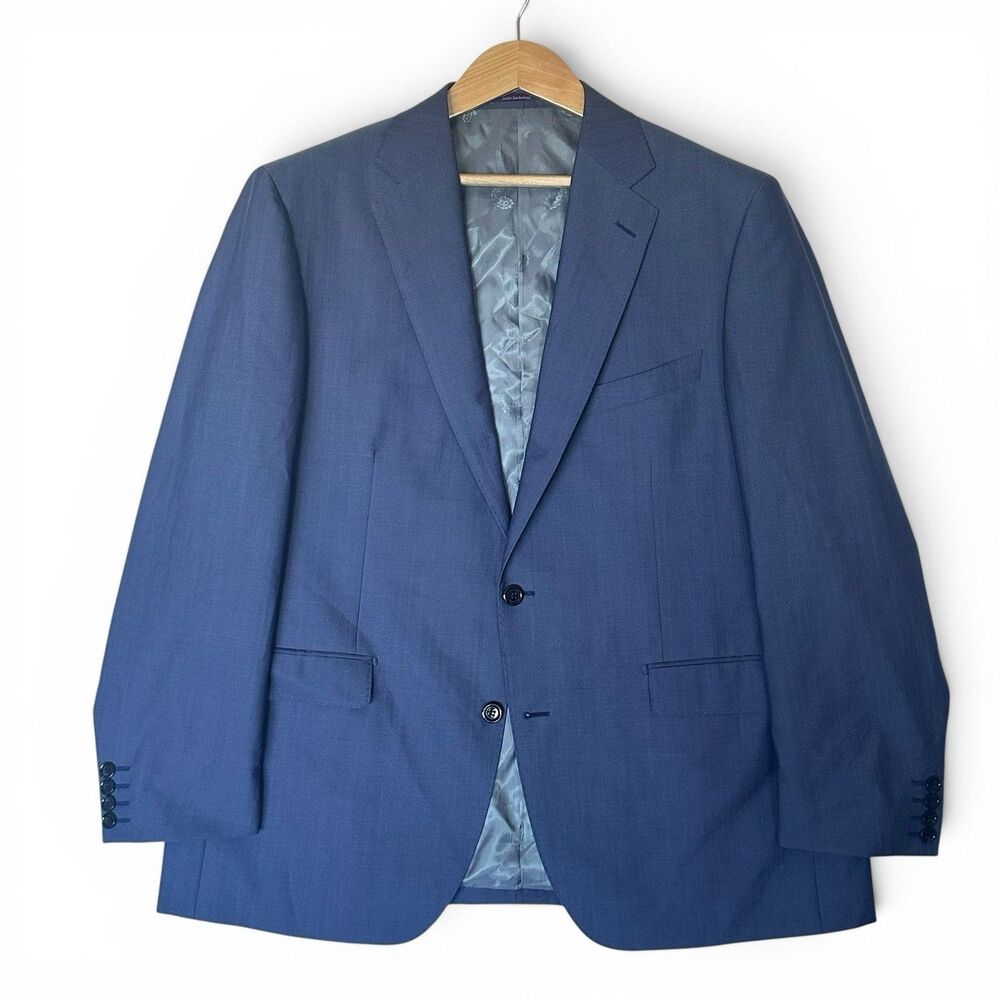 BARTORELLI Napoli Men's 46 Wool Blazer Vitale Barberis Canonico Perennial 110's